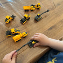 Biler, 7 cm, 8 stk Arbejdsmaskiner Volvo