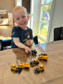 Biler, 7 cm, 8 stk Arbejdsmaskiner Volvo
