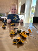Biler, 7 cm, 8 stk Arbejdsmaskiner Volvo