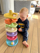 Quercetti Spiral Tower - Kuglebane m. 10 dele - BIOplast - fra 1 år.