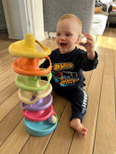 Quercetti Spiral Tower - Kuglebane m. 10 dele - BIOplast - fra 1 år.