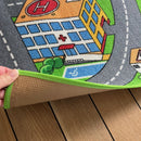 Legetæppe med vejbaner – 92x133 cm – Rebel Roads