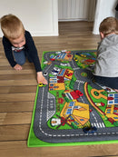 Legetæppe med vejbaner – 92x133 cm – Rebel Roads