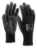 Arbejdshandske af polyester med PU