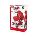 BRIO Dukkevogn Spin, Rød - Billede 1