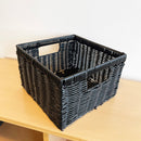 12 x Kurve i Plastflet - Sort -  L24,5 x B24,5 cm