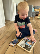 Nathan træpuslespil - Sæt med 4 stk - Min dag - fra 3 år.