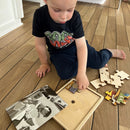 Nathan træpuslespil - Sæt med 4 stk - Min dag - fra 3 år.