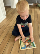 Nathan træpuslespil - Sæt med 4 stk - Min dag - fra 3 år.