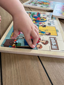 Nathan træpuslespil - Sæt med 4 stk - Min Skoledag - fra 3 år.