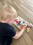 Nathan træpuslespil - Sæt med 4 stk - Rengøring - fra 3 år.