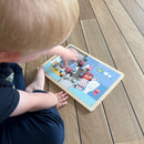 Nathan træpuslespil - Sæt med 4 stk - Rengøring - fra 3 år.