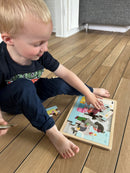 Nathan træpuslespil - Sæt med 4 stk - Rengøring - fra 3 år.