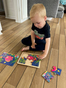 Nathan træpuslespil - Sæt med 4 stk - Havdyr