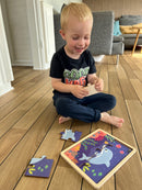 Nathan træpuslespil - Sæt med 4 stk - Havdyr
