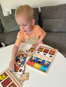 Nathan træpuslespil - Sæt med 2 stk - Tal & Mængder - fra 3 år.