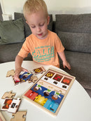 Nathan træpuslespil - Sæt med 2 stk - Tal & Mængder - fra 3 år.