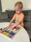 Nathan træpuslespil - Sæt med 2 stk - Tal & Mængder - fra 3 år.