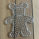 Hama Maxi Perleplade - Bamse 19,5x15,5 cm - Gennemsigtig (8204TR)