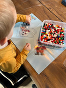 Hama Perler Maxi 600 stk + 1 Perleplade Nr. 8206 i bøtte (8749)