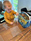 Hama Perler Maxi 3000 stk + 3 stiftplader i Blå Spand (8805)