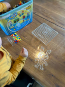 Hama Perler Maxi 3000 stk + 3 stiftplader i Blå Spand (8805)