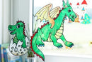 Vinduesmaling Powerpack Slot - i brug - dinosaurer