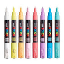 Uni Posca Tuscher PC-1M - 8 bløde farver - Billede 1