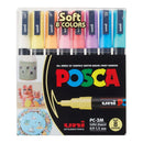 Uni Posca Tuscher PC-3M - 8 bløde farver - Billede 1