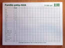 Yatzy blok - Familie - A4 - Billede 1