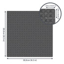 Hubelino pi - 1 x Sort Byggeplade - 26x26 knopper - Fra 8 år