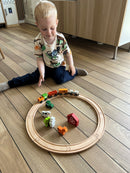 Togbanesæt med 8 skinner fra VIGA - Fra 3 år.