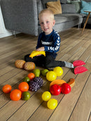 Legemad - Frugt i plast fra LAP - 24 dele.