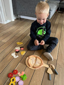 Hape – Pizza i træ og filt – 29 dele
