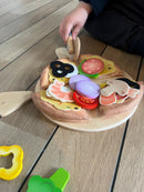 Hape – Pizza i træ og filt – 29 dele