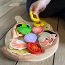 Hape – Pizza i træ og filt – 29 dele