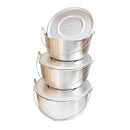 Grydesæt i aluminium - 3 stk.