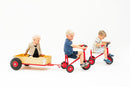 Rose 3-Hjulet Pedalcykel - Massive gummidæk - fra 3-5 år.