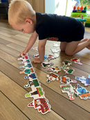 Dyre ABC-Tog Puslespil - 29 brikker - Fra 3 år