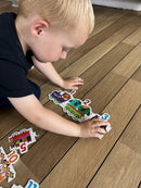 Dyre 123-Tog Puslespil - 20 brikker - Fra 3 år