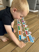 Dyre 123-Tog Puslespil - 20 brikker - Fra 3 år