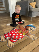 Gulvpuslespil med Rasmus Klump - Fra 3 år.