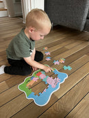 Gurli Gris puslespil - Familien Gris - Fra 3 år.