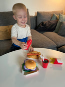 Legemad - Fastfood i træ & filt fra Hape