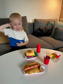 Legemad - Fastfood i træ & filt fra Hape