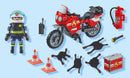 Playmobil - brandmotorcykel m. olieudsli - Billede 1