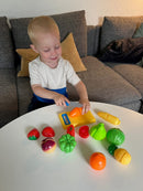 Legemad - Frugt & Grønt i plast - 23 dele.