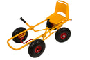 Moon-Car Gokart: Den Originale Gule med Luftgummihjul - RABO - Fra 4 år.