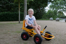 Moon-Car Gokart: Den Originale Gule med Punkterfri dæk - RABO - Fra 4 år.