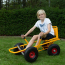 Moon-Car Gokart: Den Originale Gule med Luftgummihjul - RABO - Fra 4 år.